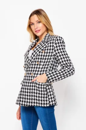 Cindy Houndstooth Blazer