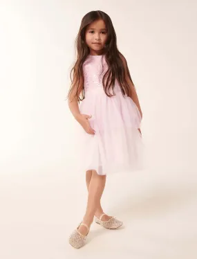 Eloise Layered Tulle Girls Dress