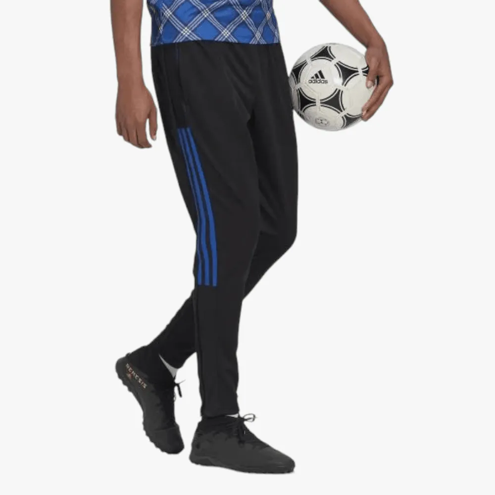 adidas Mens Tiro Track Pants Black Royal Stripe