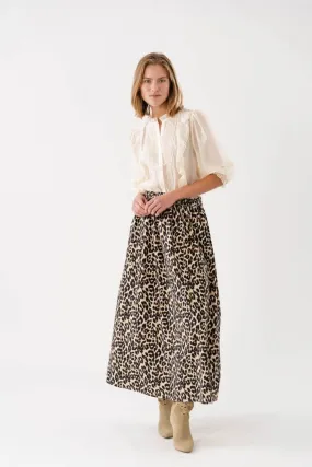 AKANE MAXI SKIRT LEOPARD PRINT