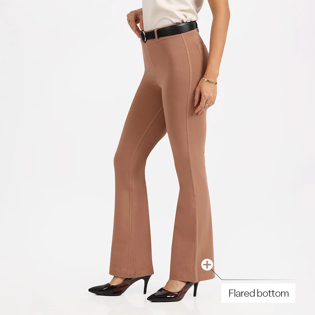 AM:PM Cotton Flare Pants - Lite Tall