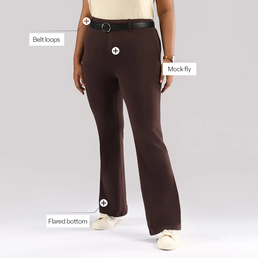 AM:PM Cotton Flare Pants - Lite Tall