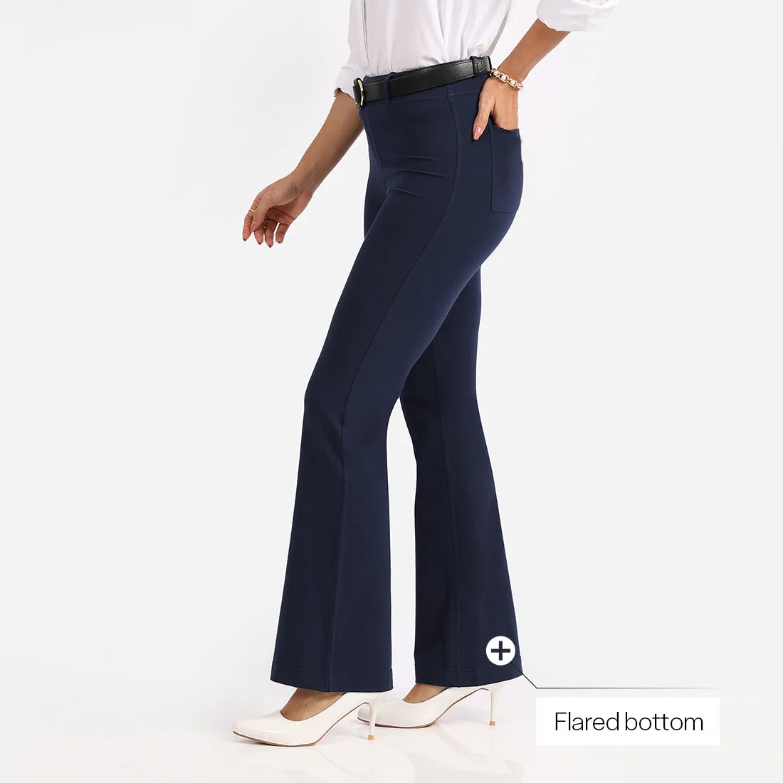 AM:PM Cotton Flare Pants - Lite Tall