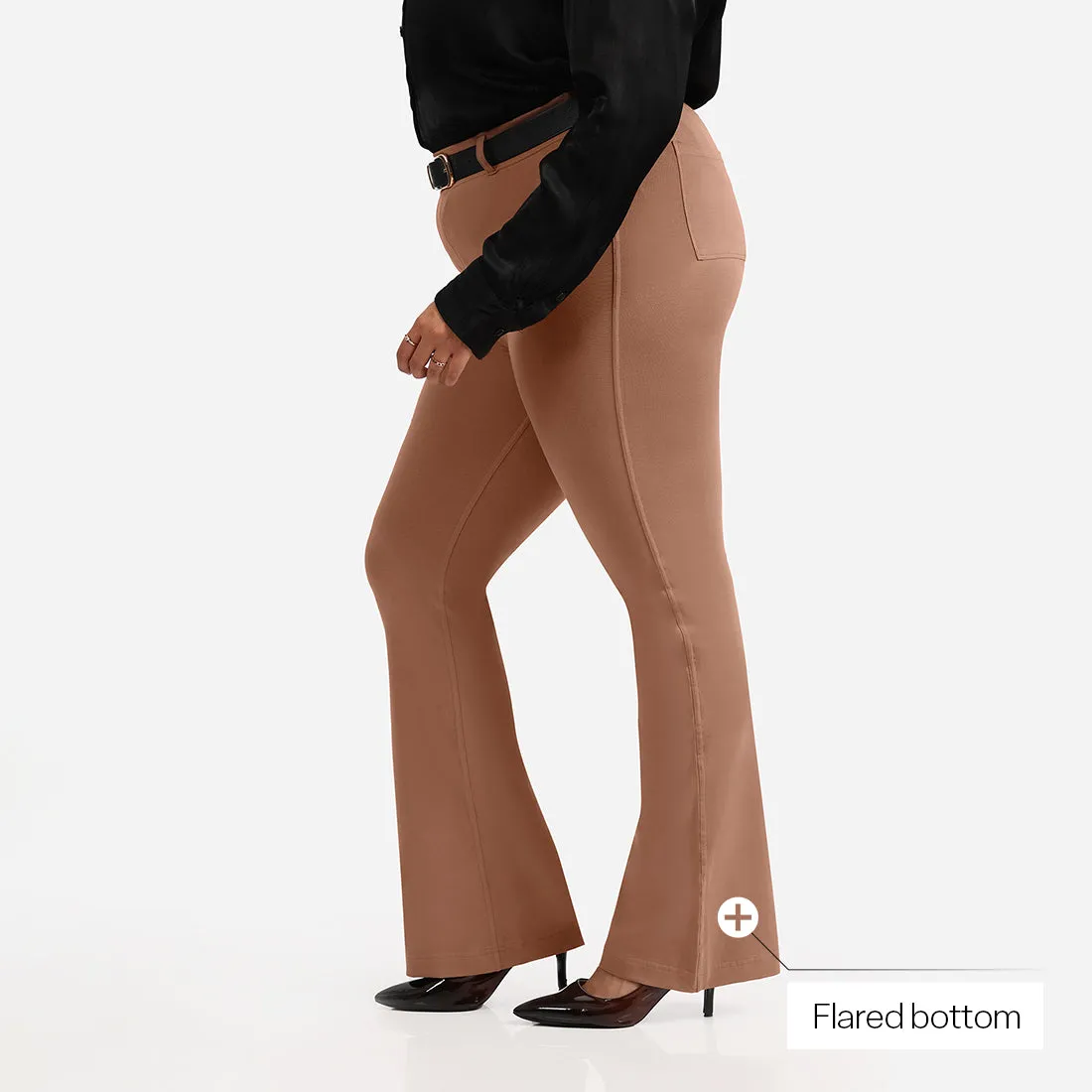 AM:PM Cotton Flare Pants - Lite Tall