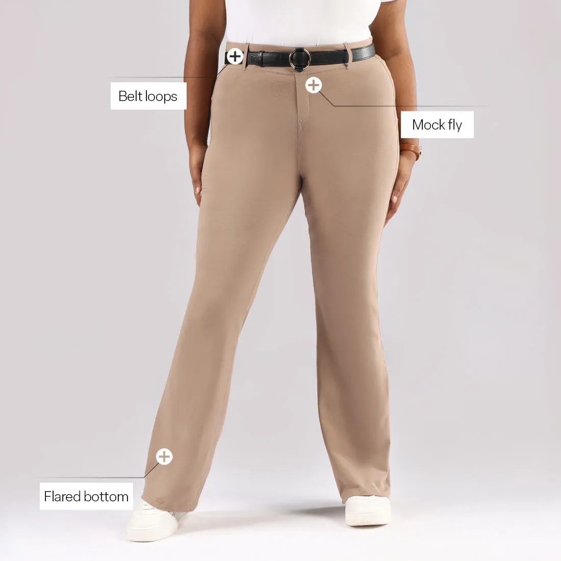 AM:PM Cotton Flare Pants - Lite Tall