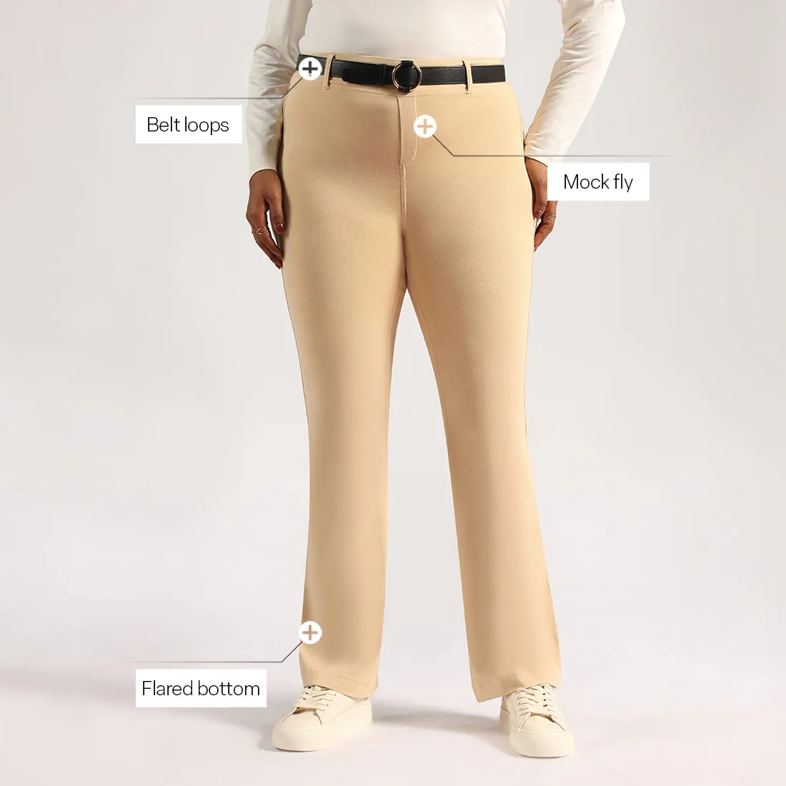 AM:PM Cotton Flare Pants - Lite