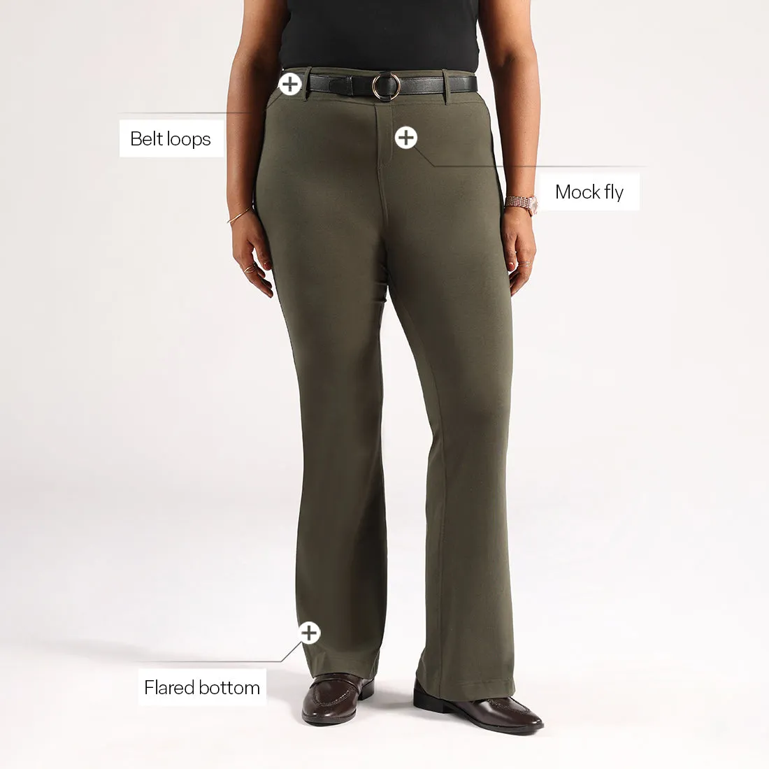 AM:PM Cotton Flare Pants - Lite