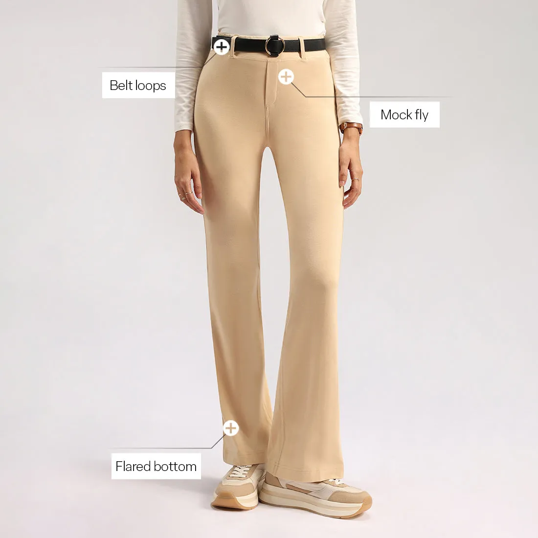 AM:PM Cotton Flare Pants - Lite