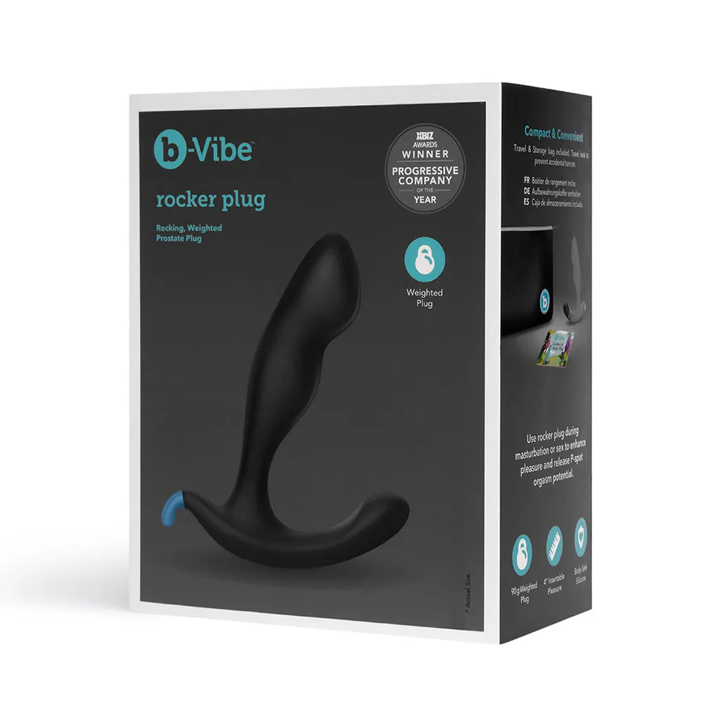 b-Vibe Rocker Rocking Weighted Prostate Plug Black