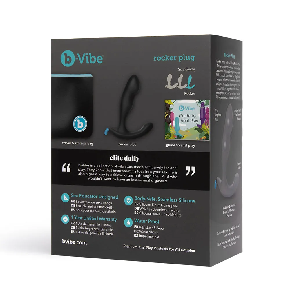 b-Vibe Rocker Rocking Weighted Prostate Plug Black