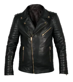 Black Leather Motorcycle Jacket