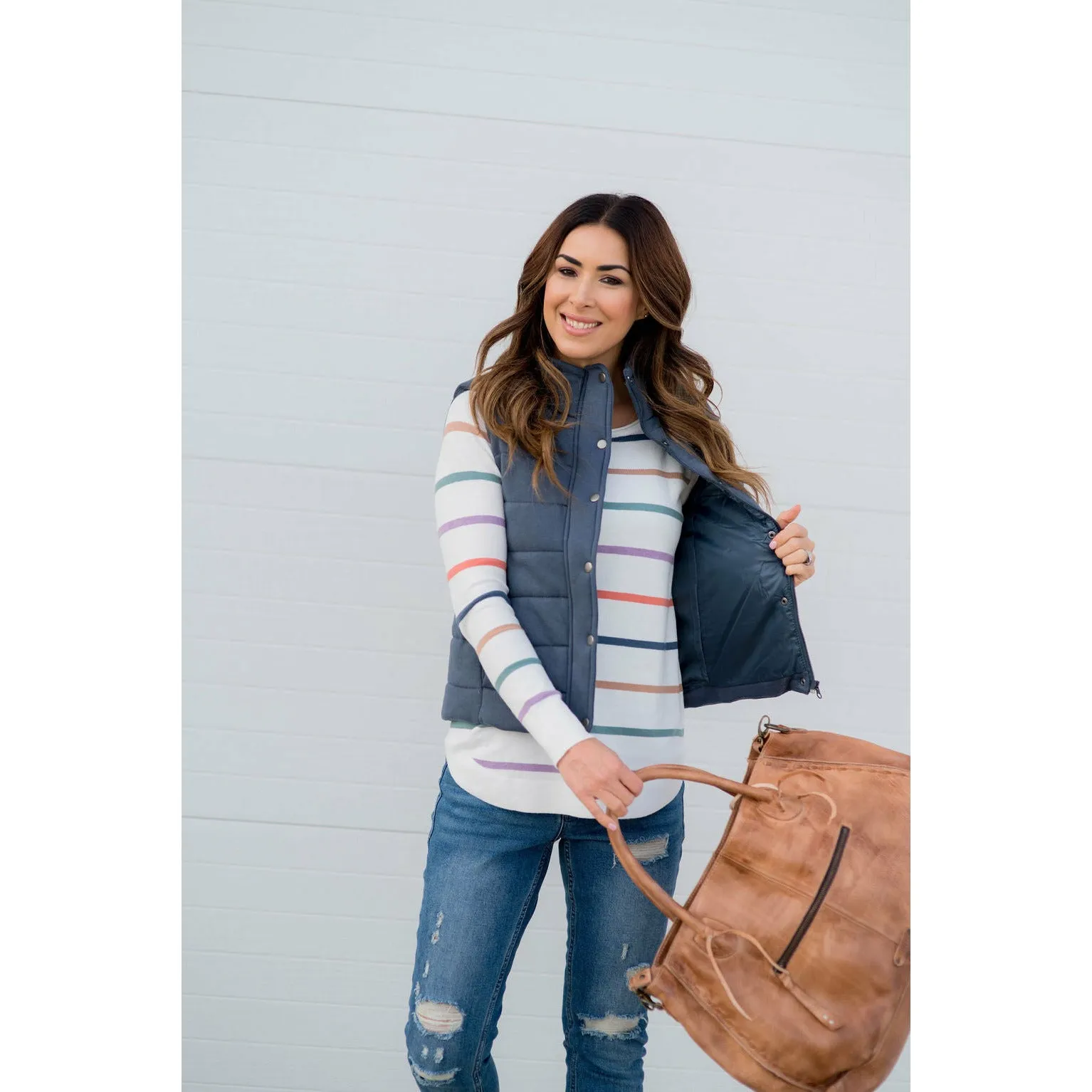 Button Down Puffer Vest