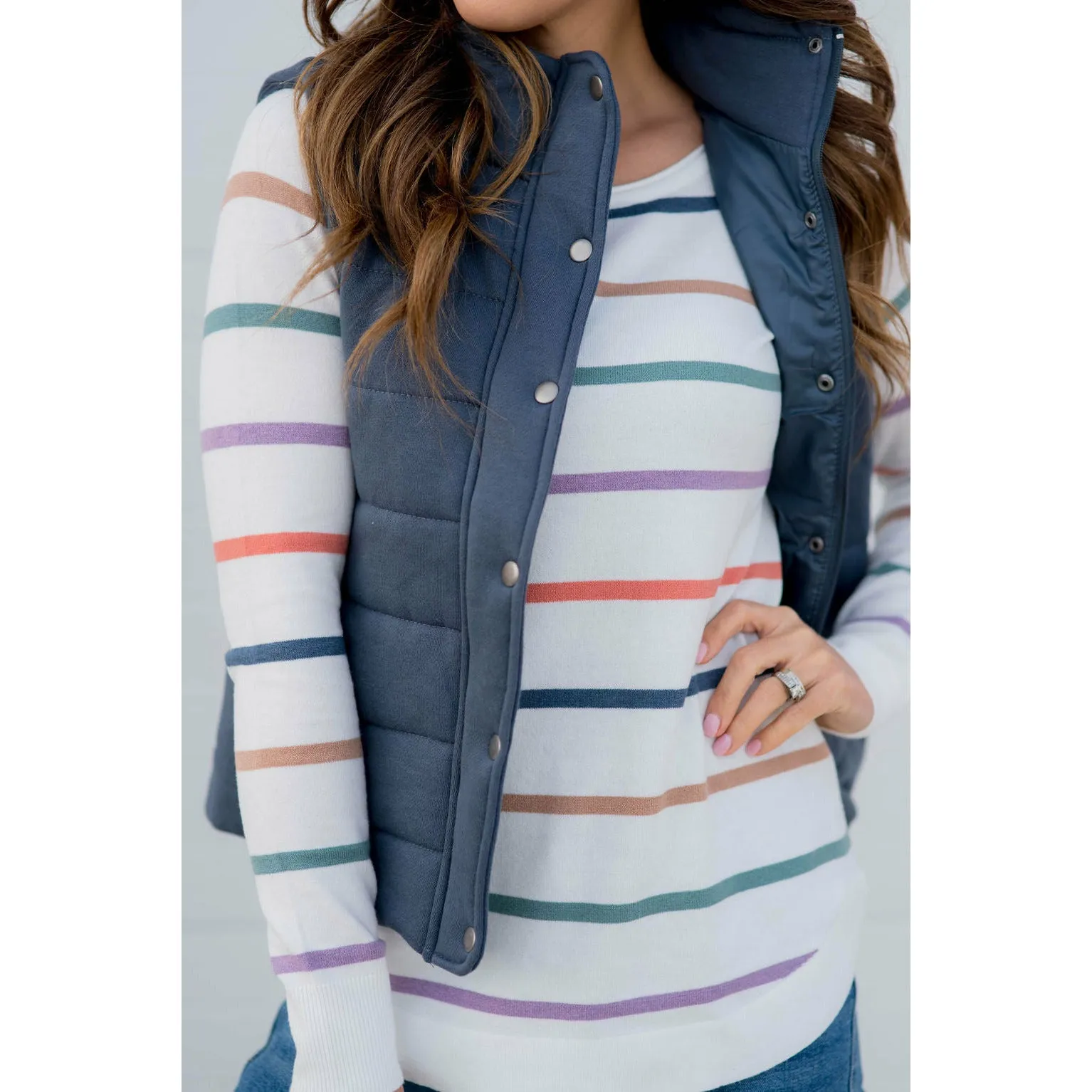 Button Down Puffer Vest