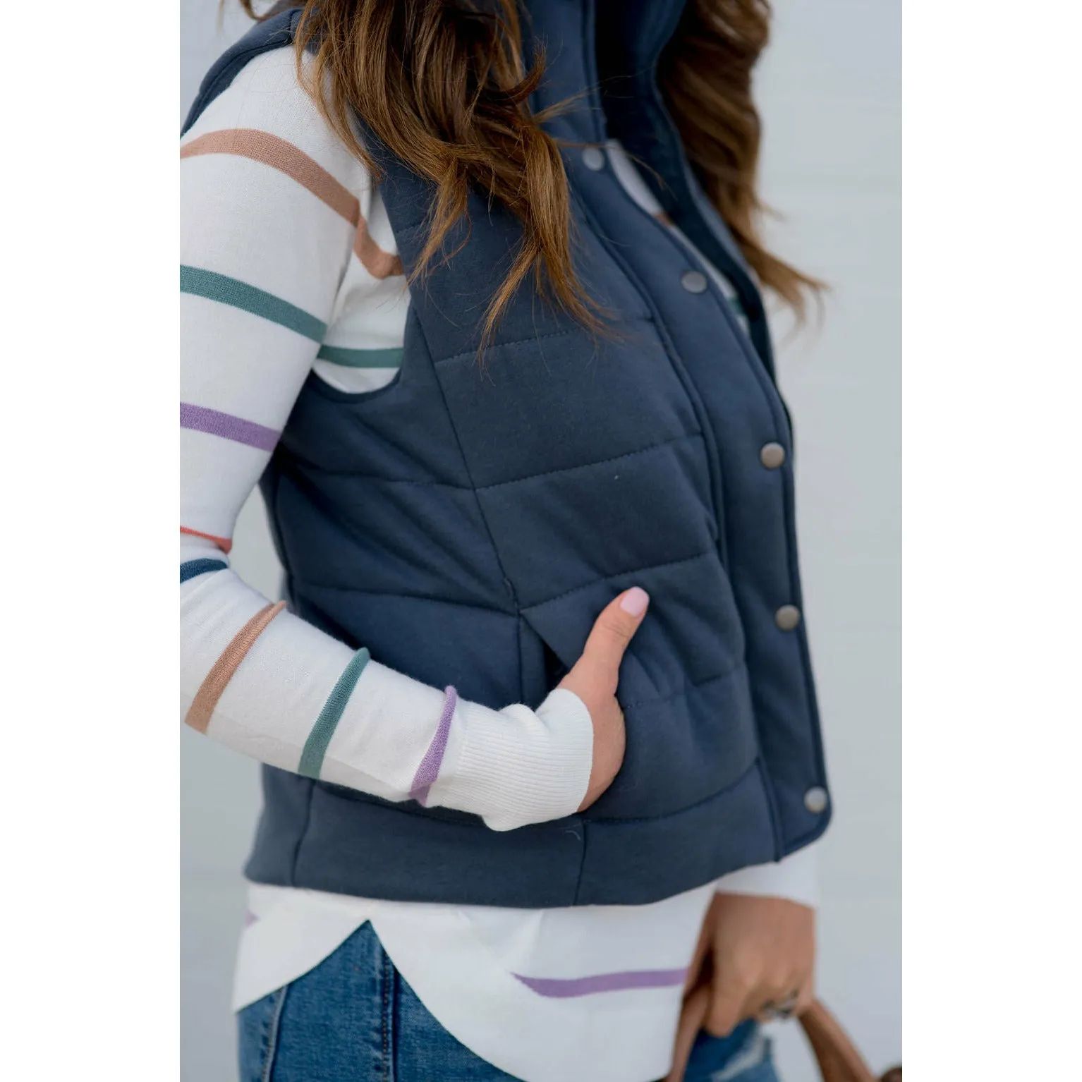 Button Down Puffer Vest