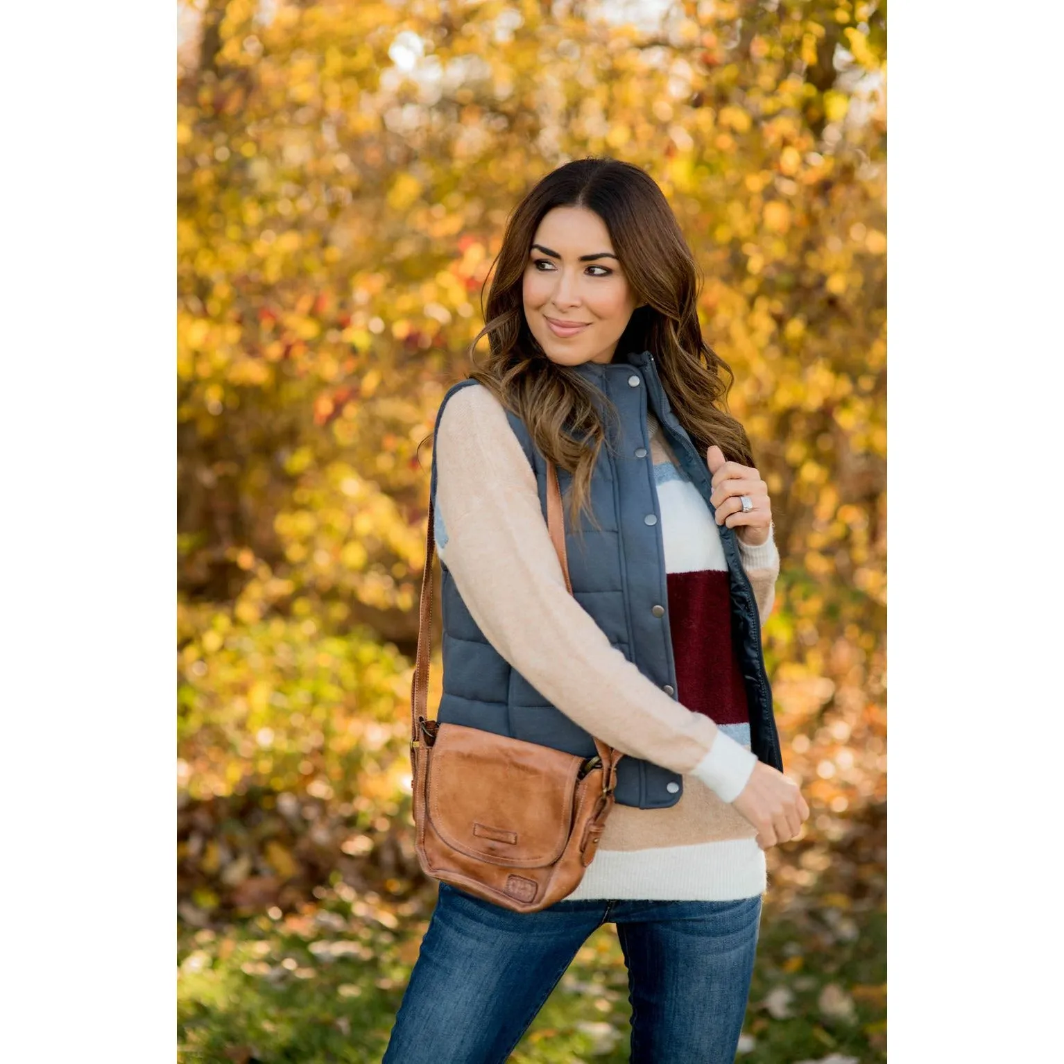 Button Down Puffer Vest