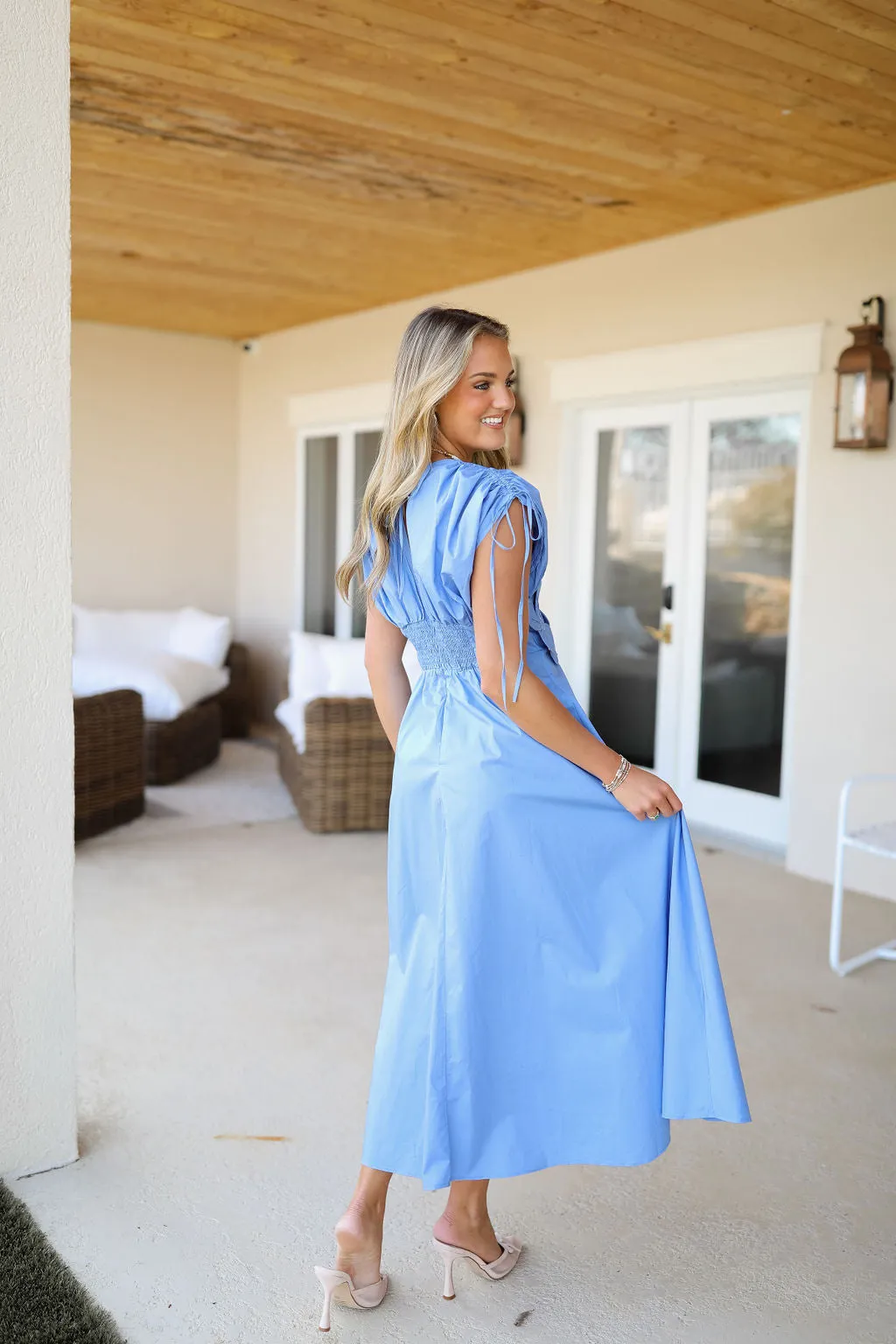 Camila Dress - Blue