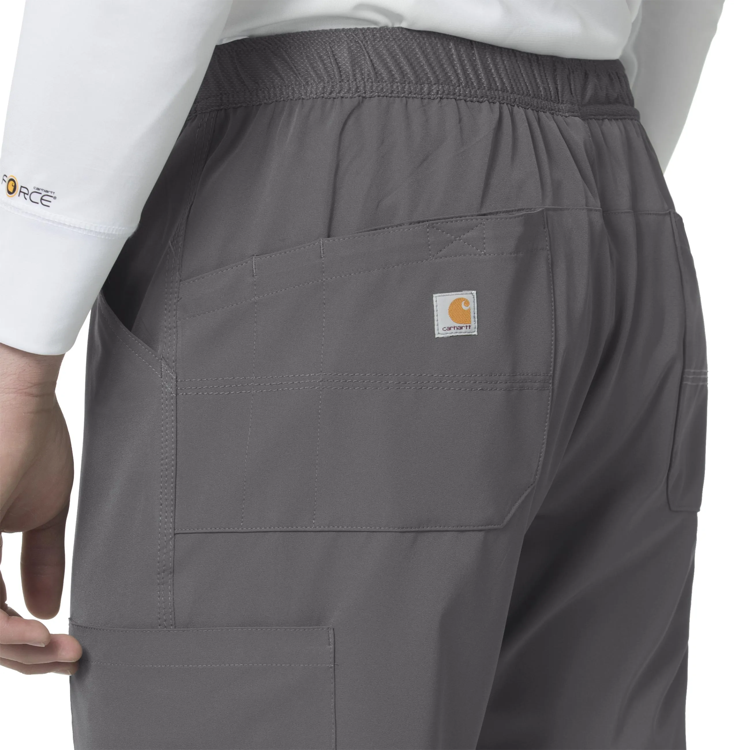 Carhartt Force Liberty Men's Athletic Cargo Scrub Pant - Pewter