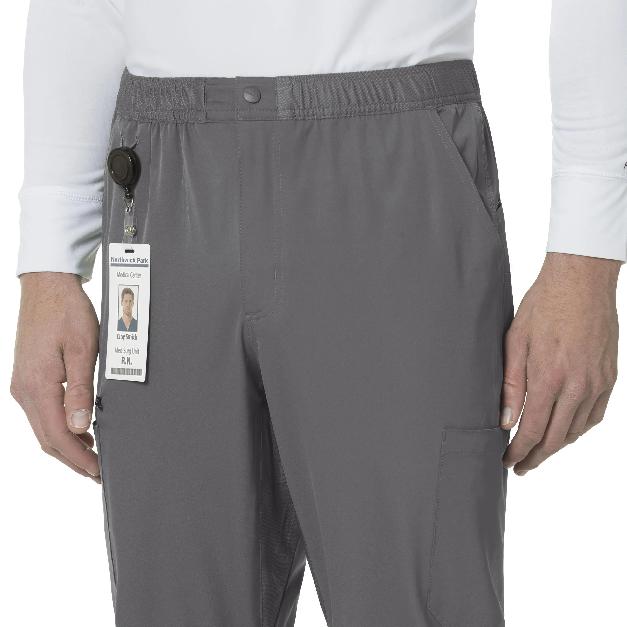 Carhartt Force Liberty Men's Athletic Cargo Scrub Pant - Pewter