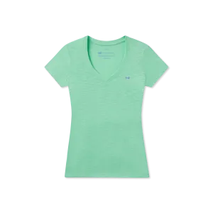 Caroline V-Neck Tee - Slub