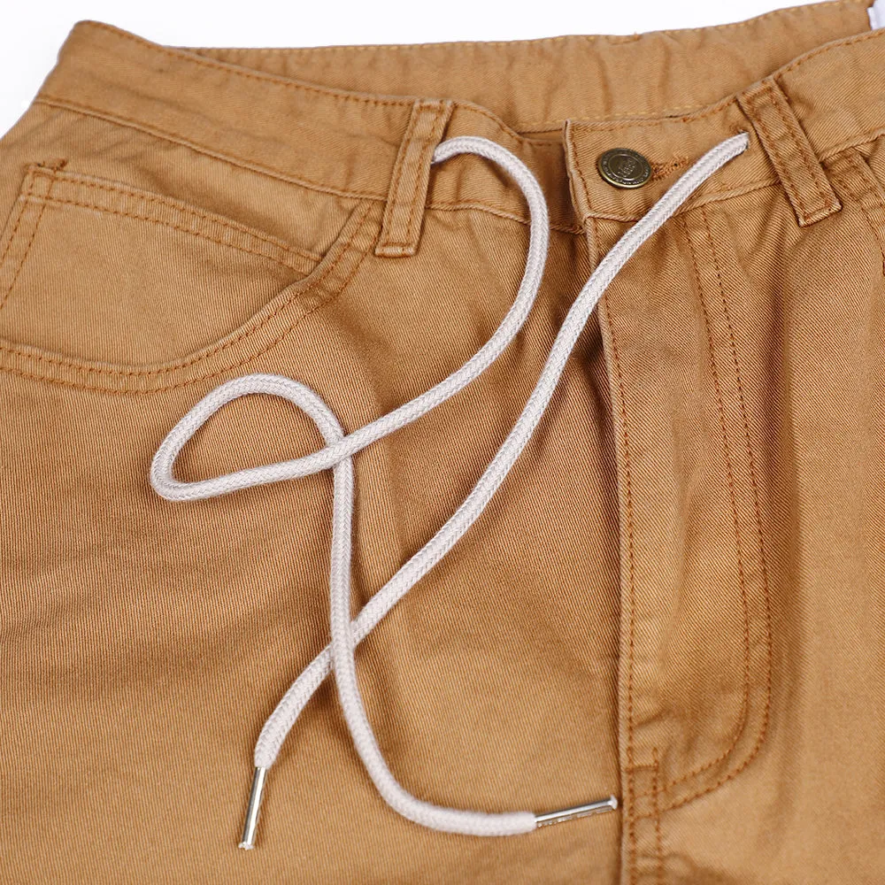 CARPENTER LOOSEFIT COTTON SHORT PANTS CAMEL