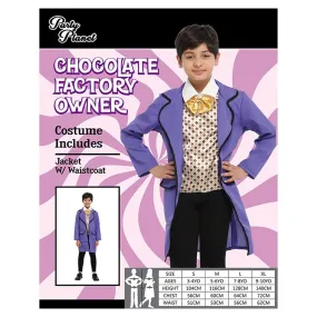 Children Chocolate Factory Willy Wonka Costume