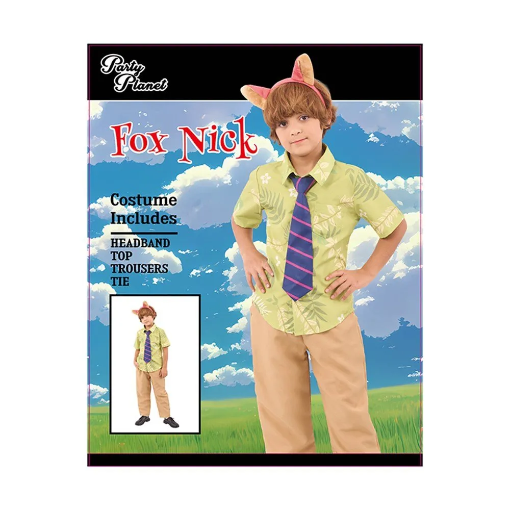 Children Zootopia Fox Nick Wilde Boy Costume