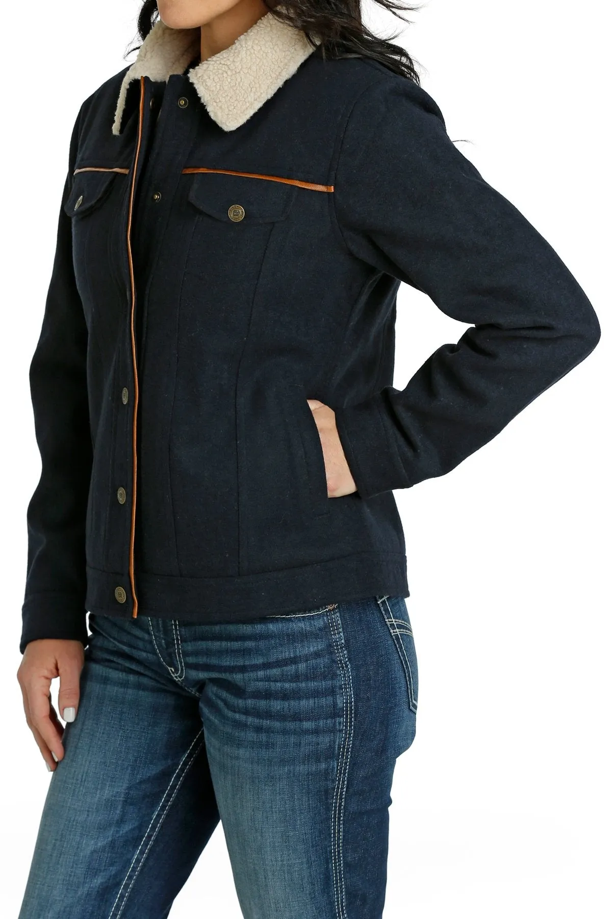 Cinch Women's Navy Trucker Jacket