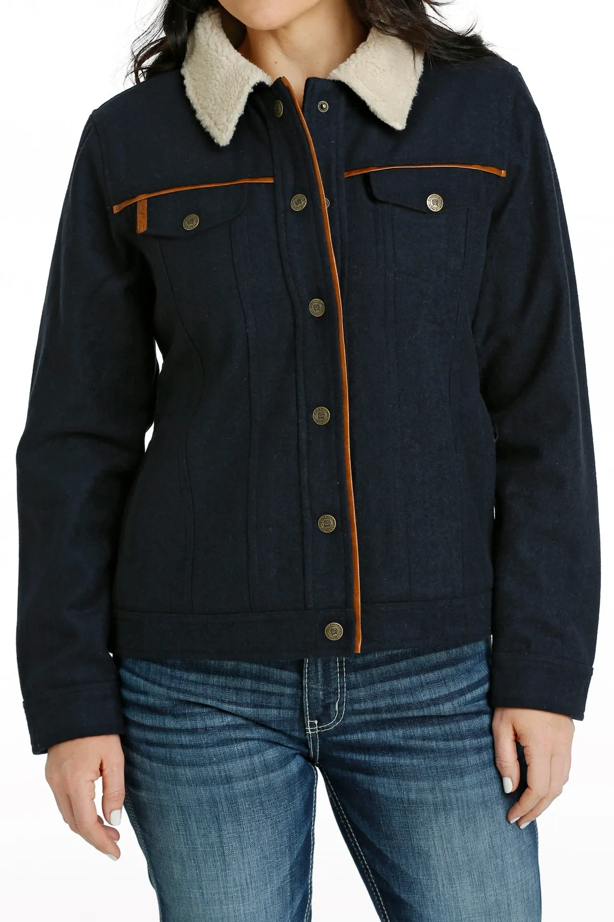 Cinch Women's Navy Trucker Jacket