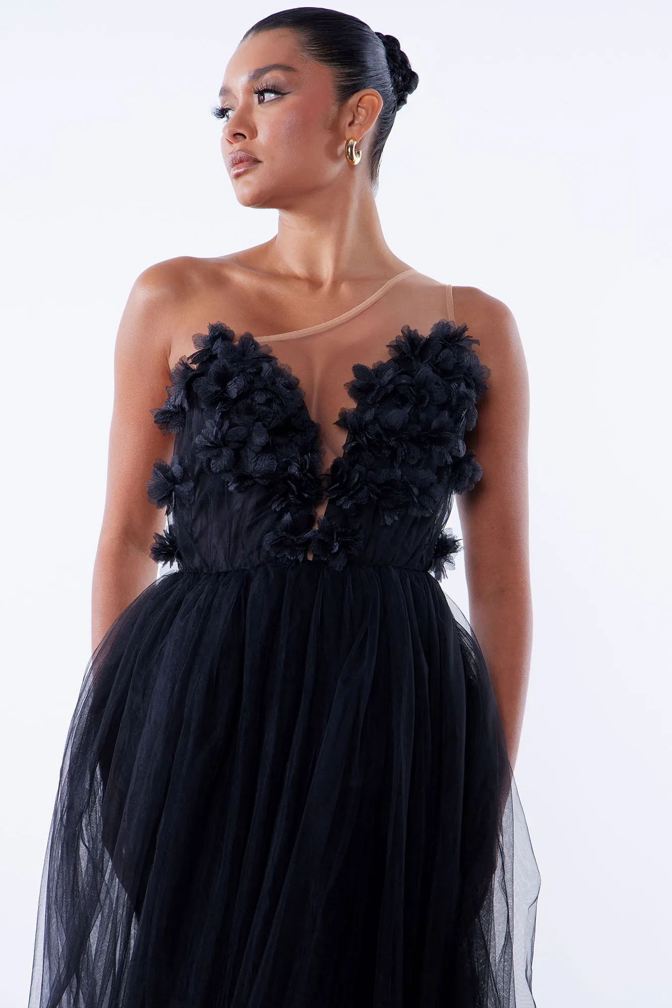 Dahlia Tulle Gown - Black