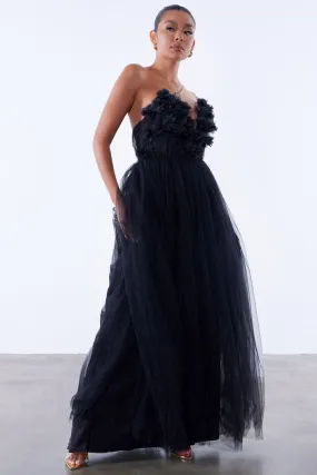 Dahlia Tulle Gown - Black