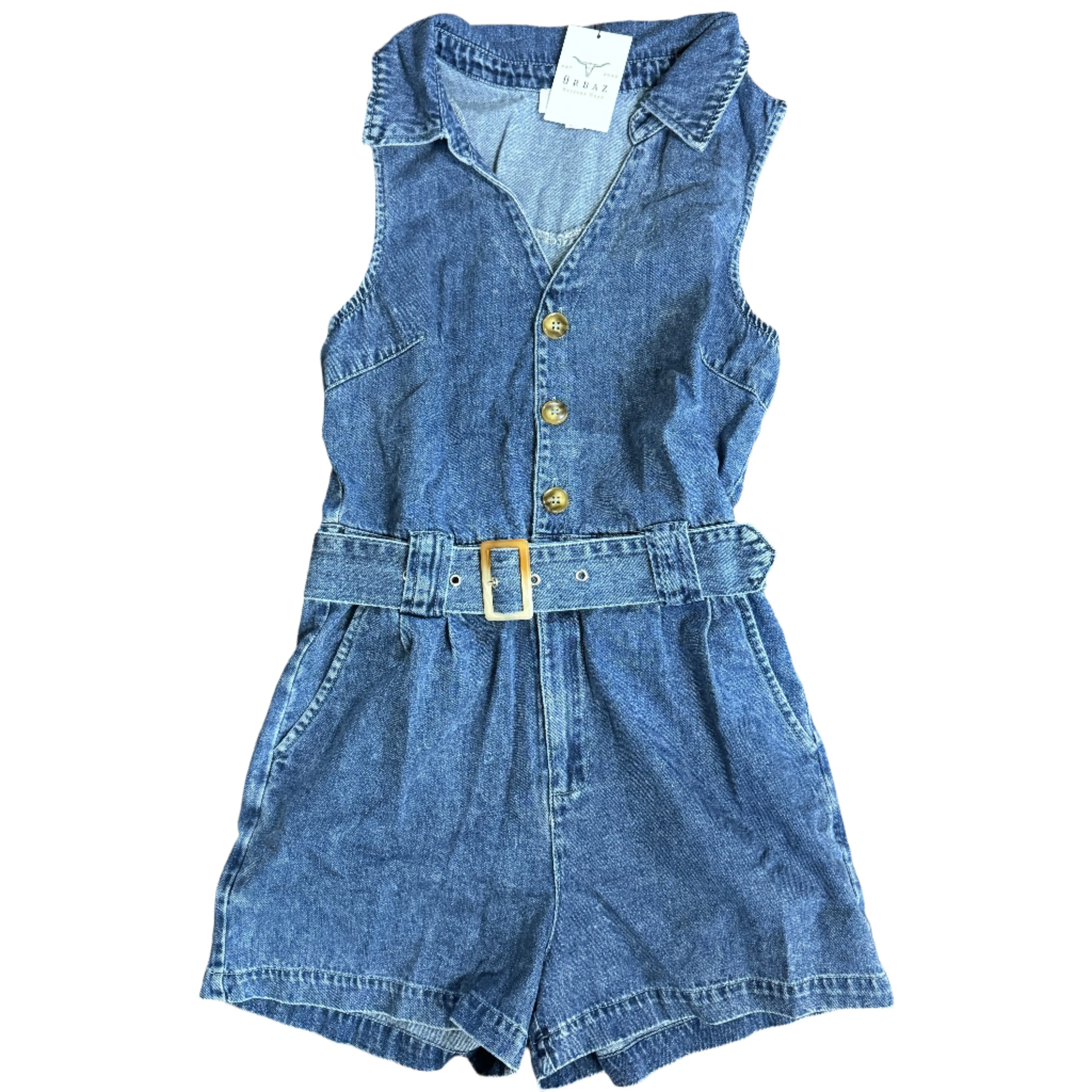 Denim Romper