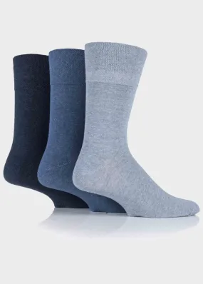 Diabetic Mens Gentle Grip Socks 3 Pair Pack