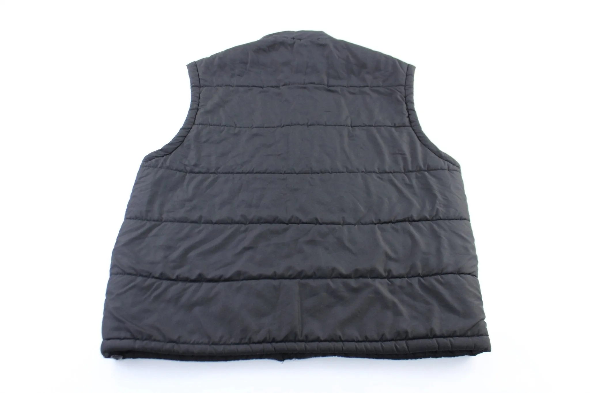 Ecko Unltd. Embroidered Black Zip Up Vest