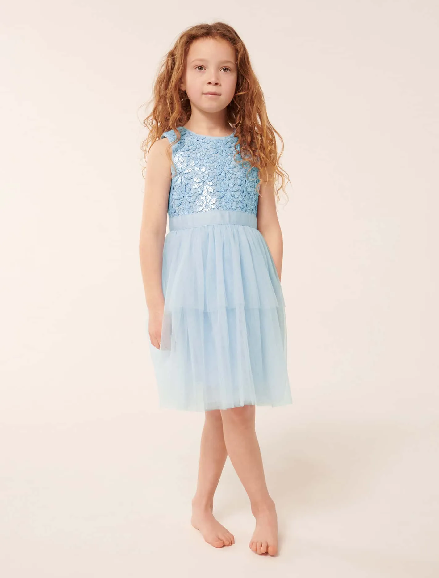 Eloise Layered Tulle Girls Dress