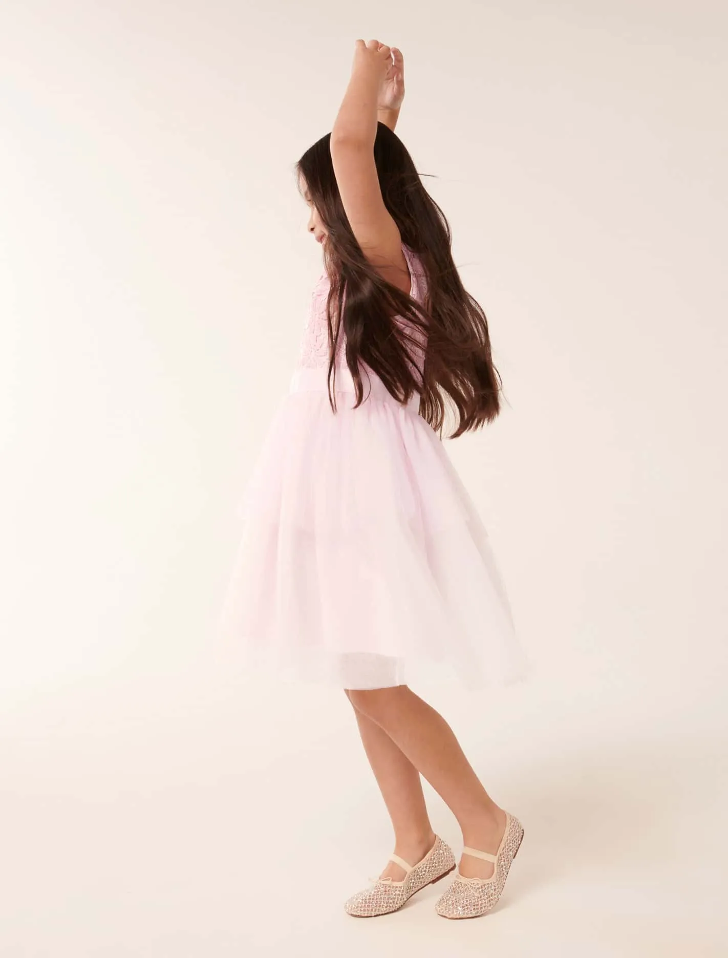 Eloise Layered Tulle Girls Dress