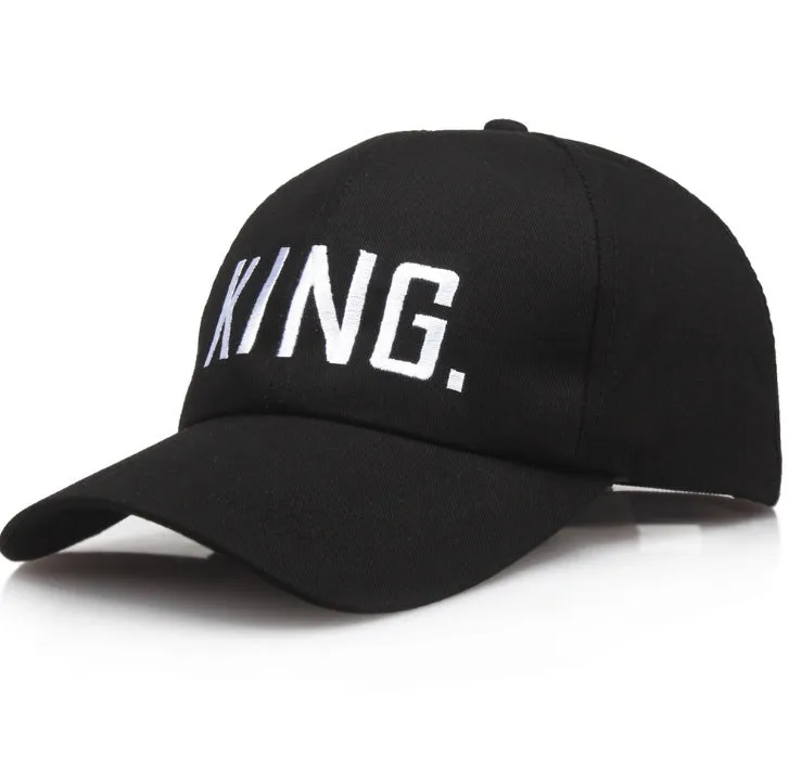 Embroidered Hip Hop Wild Cap - King & Queen - Be a Boss!