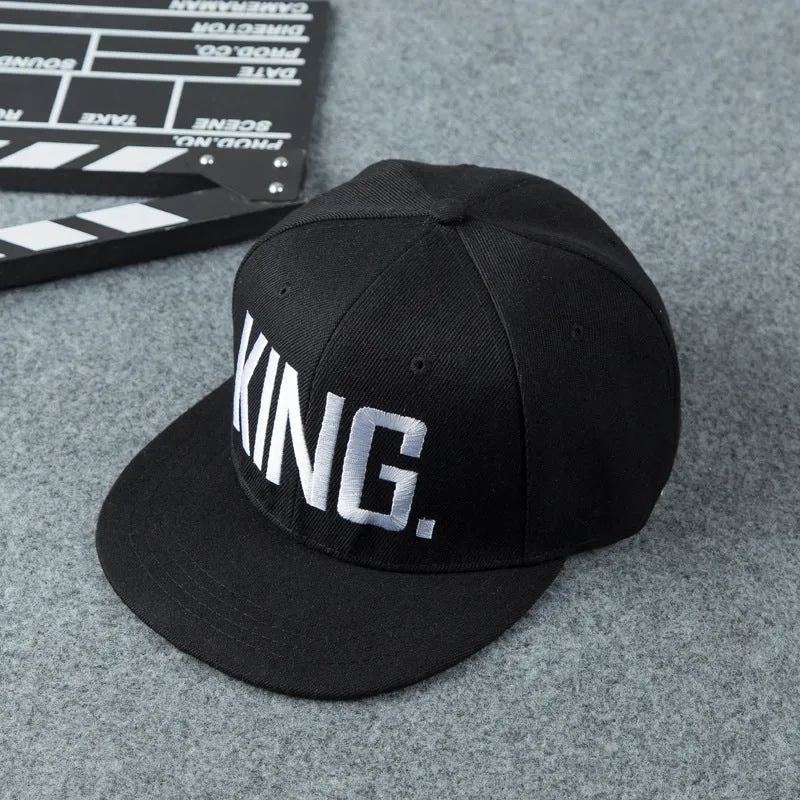 Embroidered Hip Hop Wild Cap - King & Queen - Be a Boss!