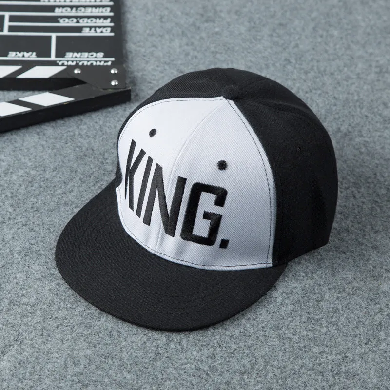 Embroidered Hip Hop Wild Cap - King & Queen - Be a Boss!