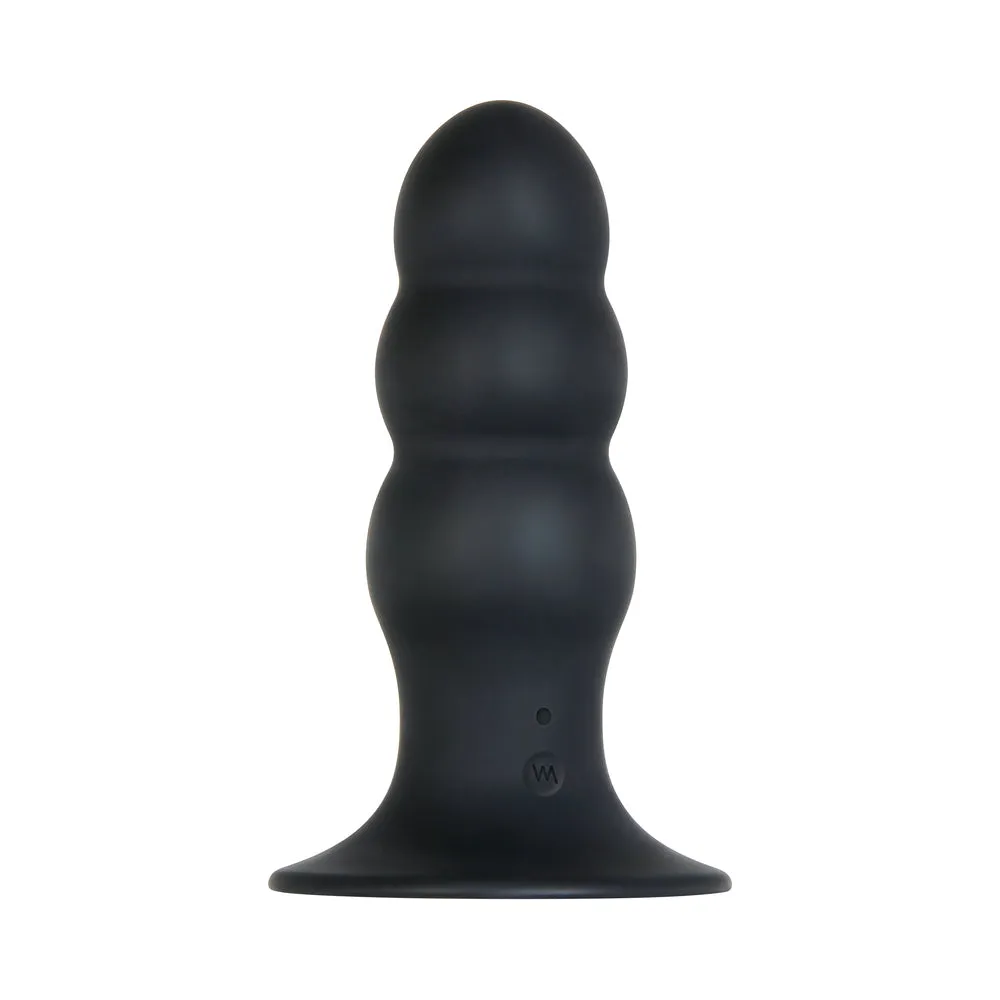 Evolved Kong Rechargeable Remote-Controlled Vibrating Silicone Anal Plug Black