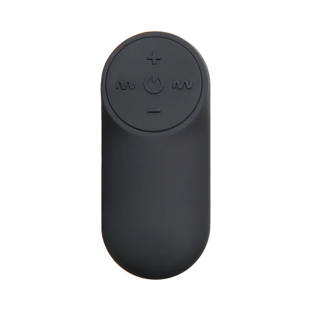 Evolved Kong Rechargeable Remote-Controlled Vibrating Silicone Anal Plug Black