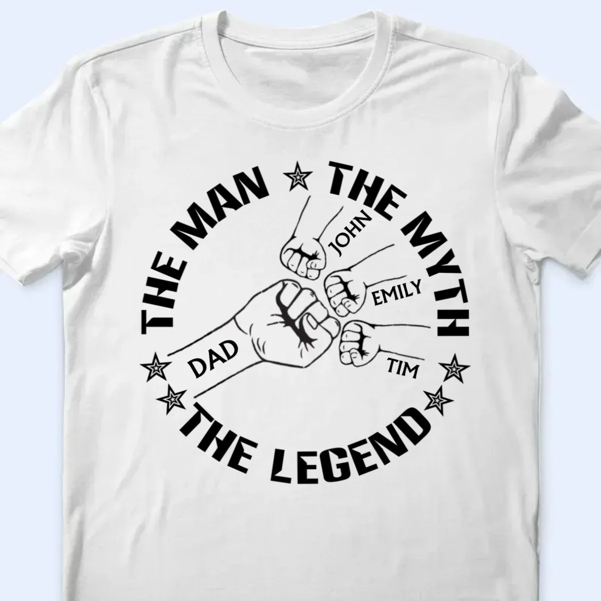 Family - Dad Grandpa The Man The Myth The Legend - Personalized T Shirt, Hoodie, Sweatshirt