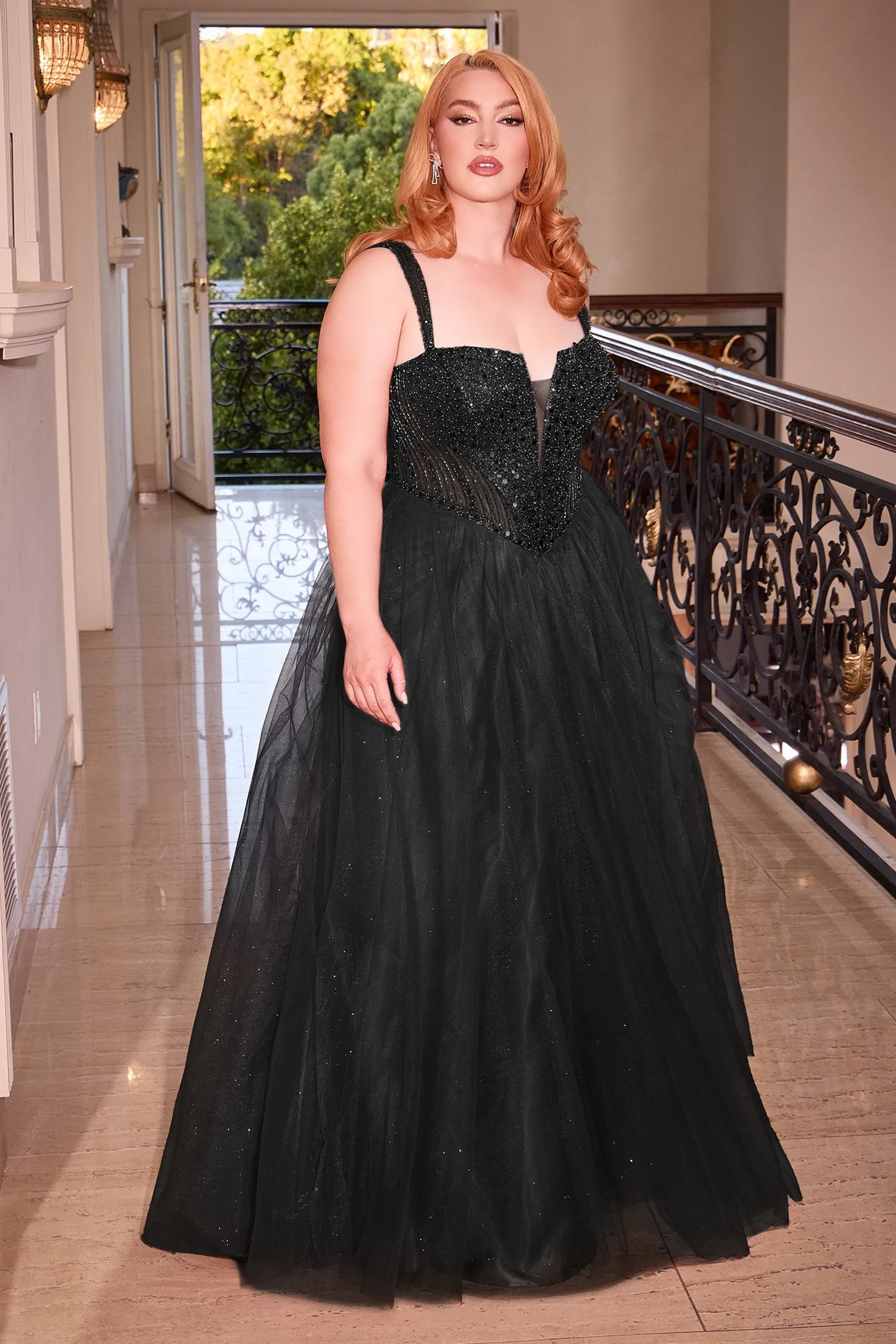 FEMME Curves LEIA Plus Size Tulle A Line Prom & Formal Dress