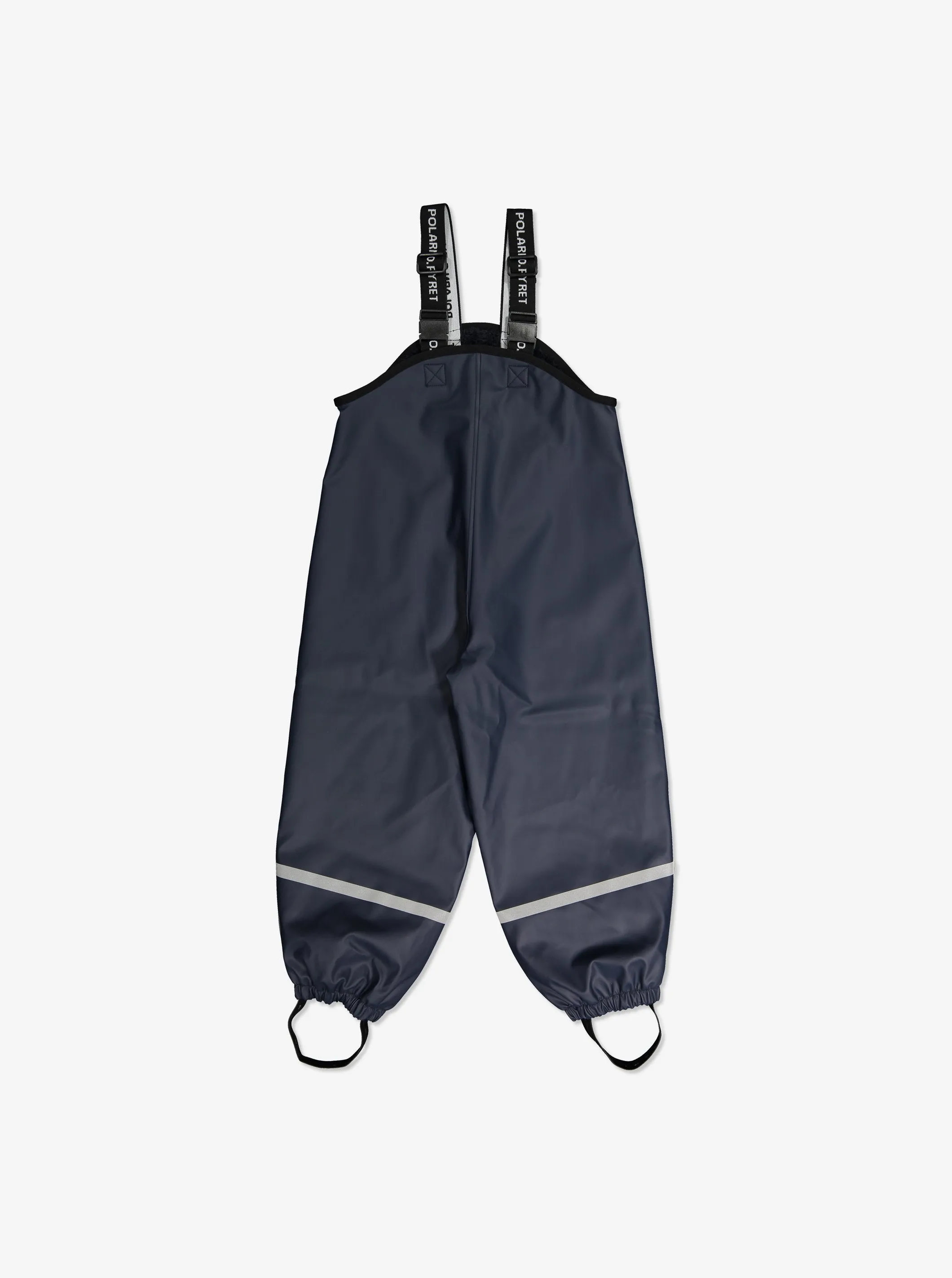 Fleece Lined Kids Rain Trousers