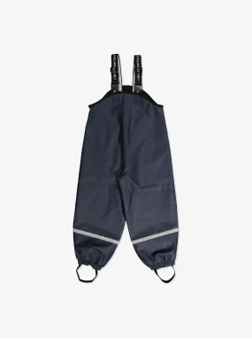 Fleece Lined Kids Rain Trousers