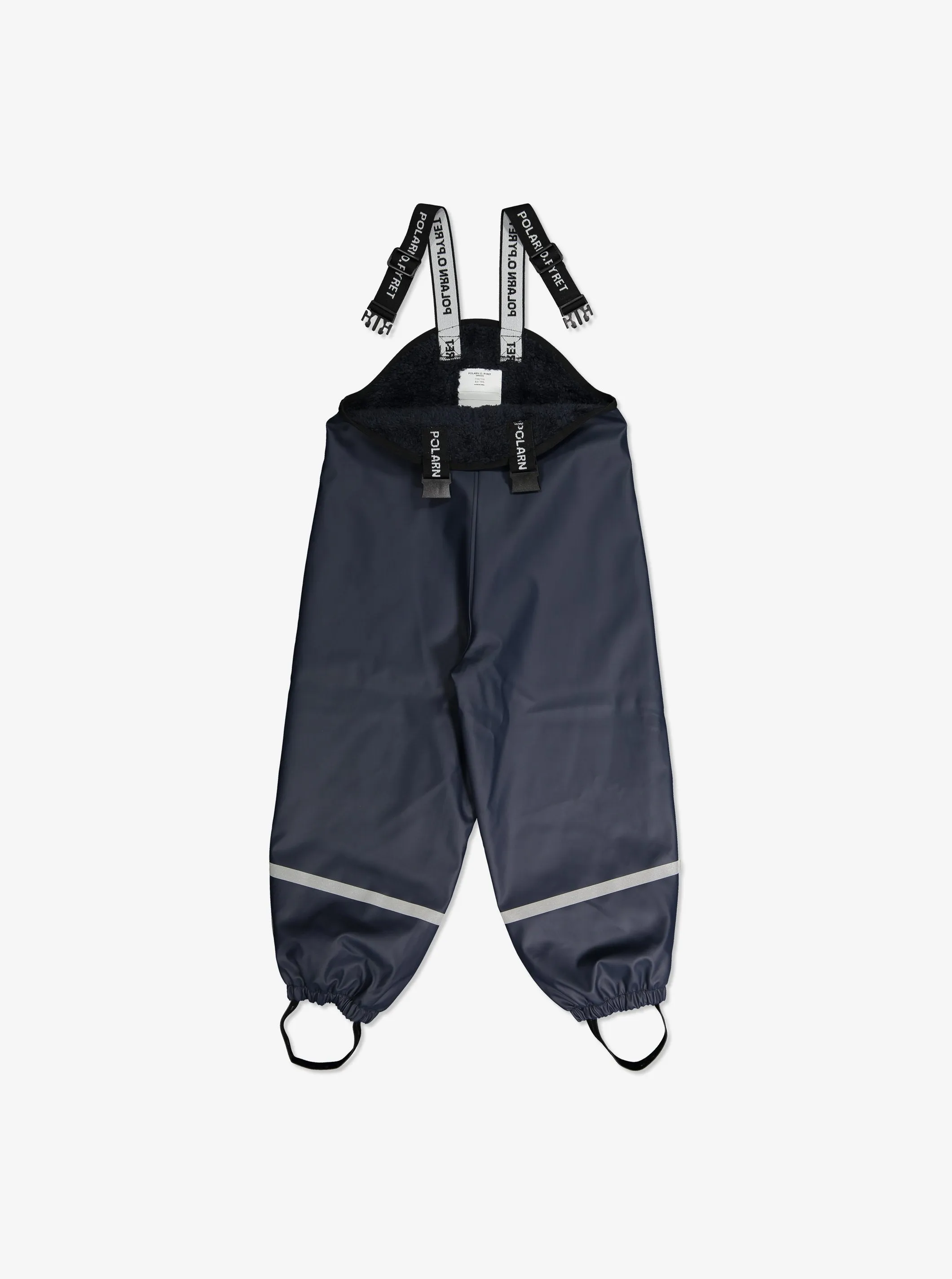 Fleece Lined Kids Rain Trousers