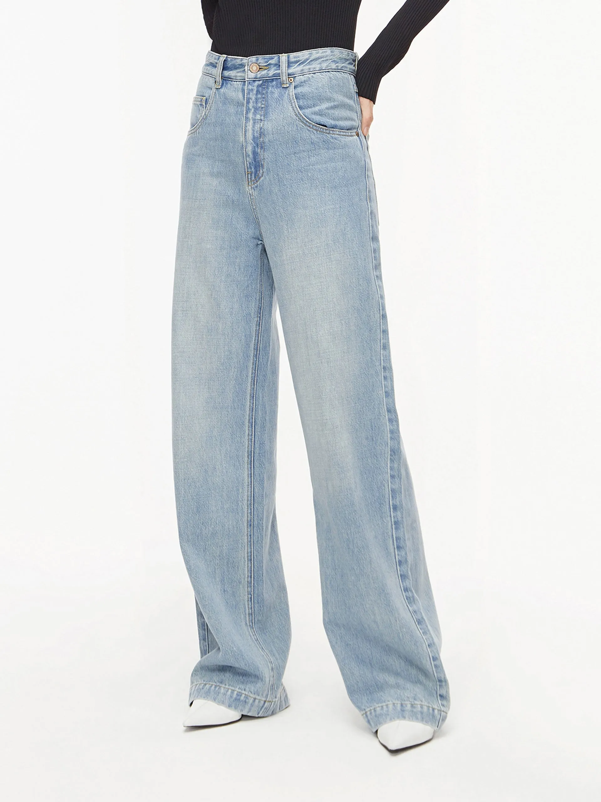 Flowy Long Wide Leg Jeans