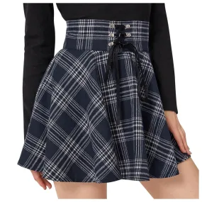 Funki Buys | Skirts | Women's Gothic Retro Punk Plaid Mini Skirt