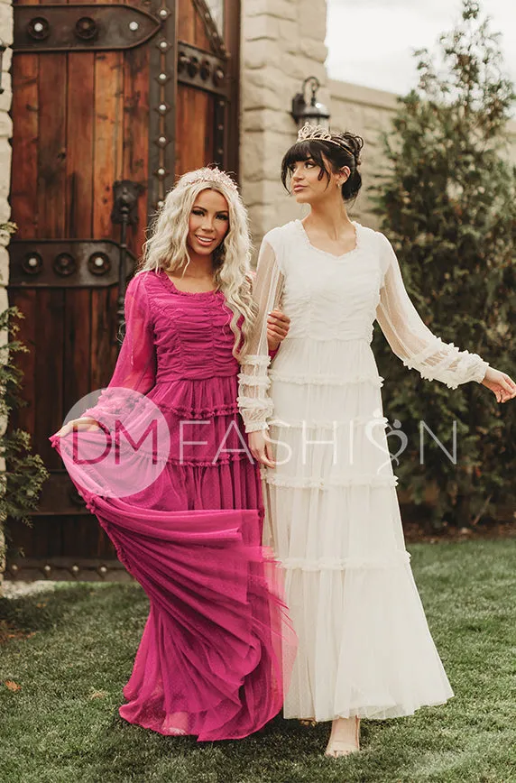 Genevieve Magenta Haze Gown - DM Exclusive - Maternity Friendly