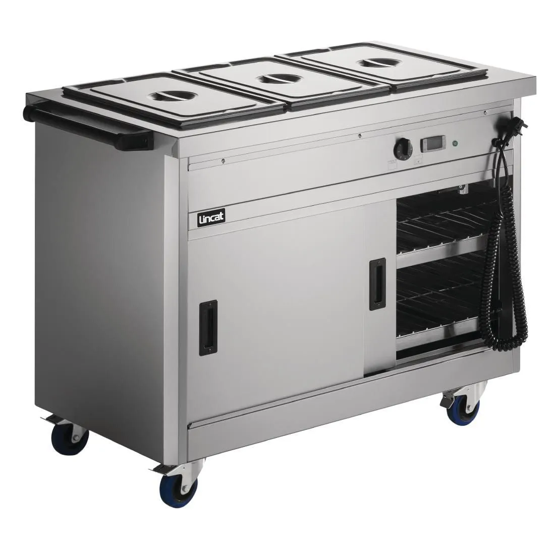 GJ575 P6B3 - Panther 670 Series Free-standing Hot Cupboard – Bain Marie Top – 3GN – W 1205 mm – 2.8 kW