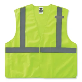 Glowear 8215ba-s Single Size Class 2 Economy Breakaway Mesh Vest, Polyester, X-large, Lime, Ships In 1-3 Business Days